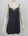 Linea Donatella Womens Black Babydoll Nightie W/Support Bra,Size Medium