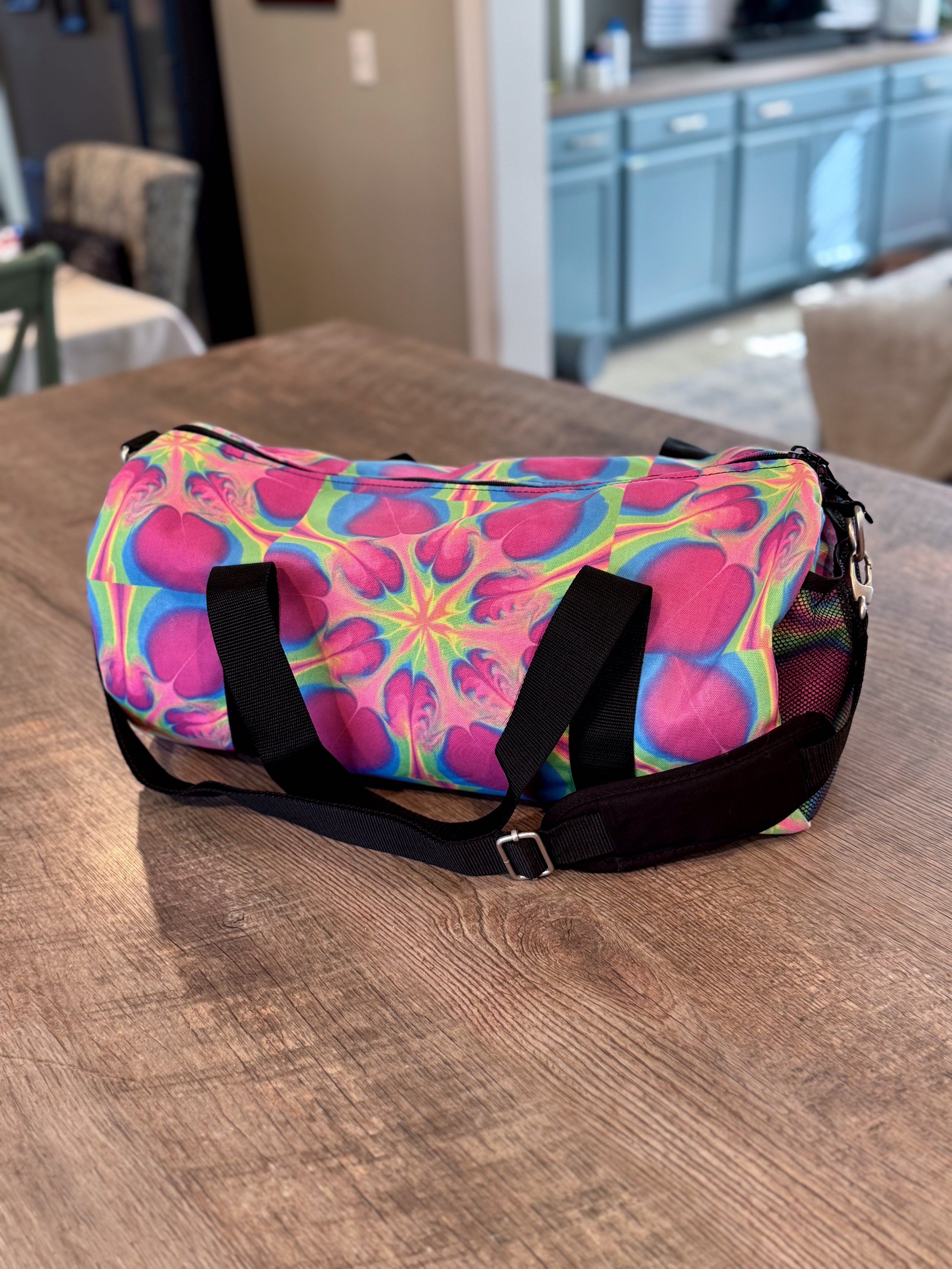 Bespattered Facade Flower Power Duffel Bag | 2 Sizes