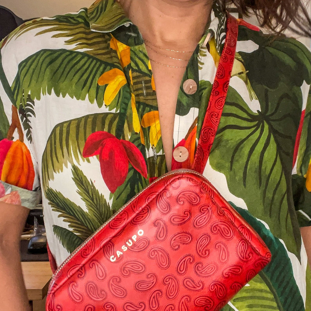Fanny Pack - Red Paisley