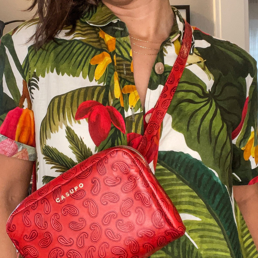 Fanny Pack - Red Paisley