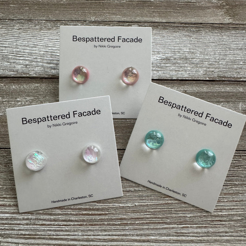 Iridescent Pastels Stud Earrings