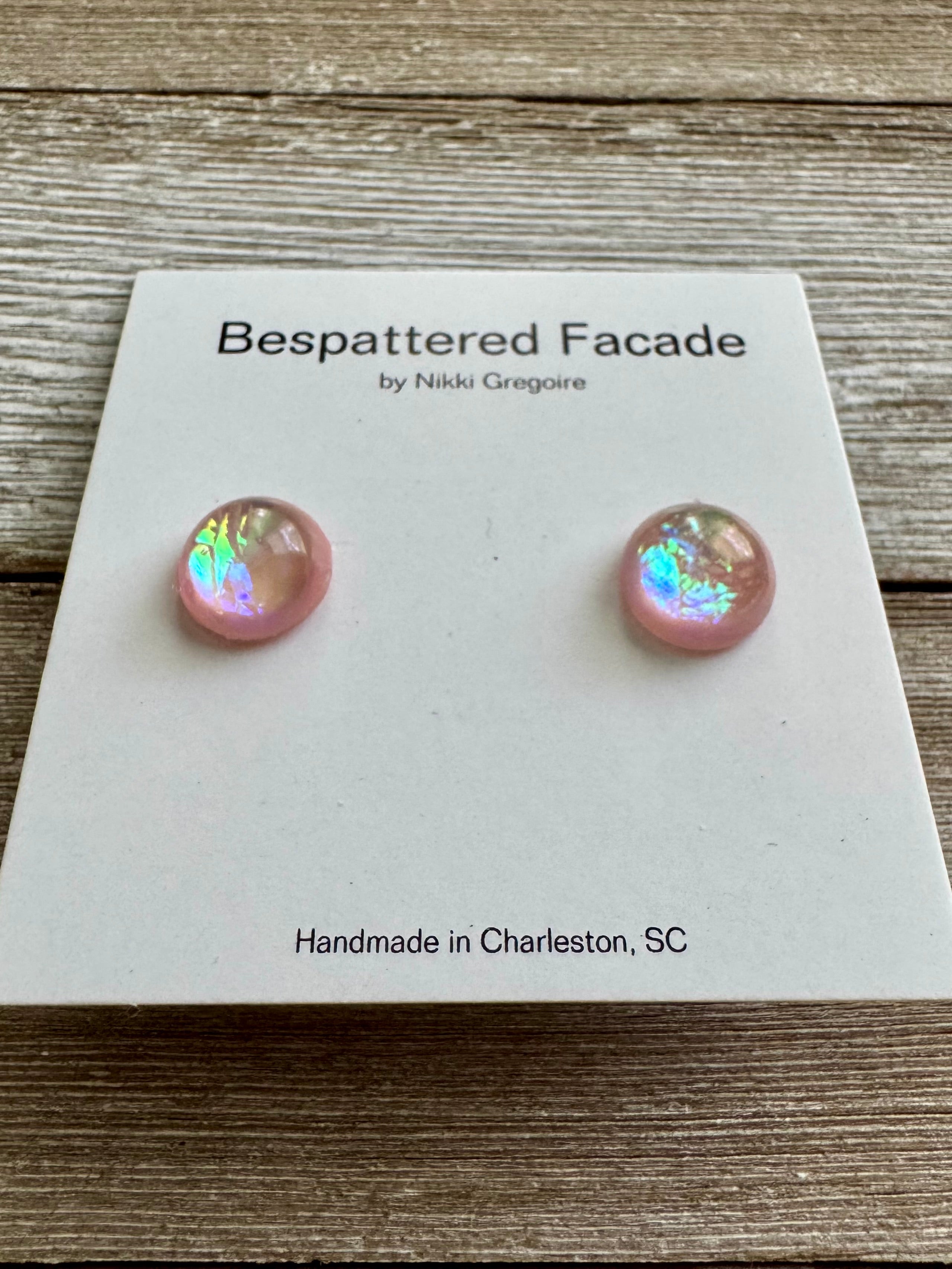 Iridescent Pastels Stud Earrings