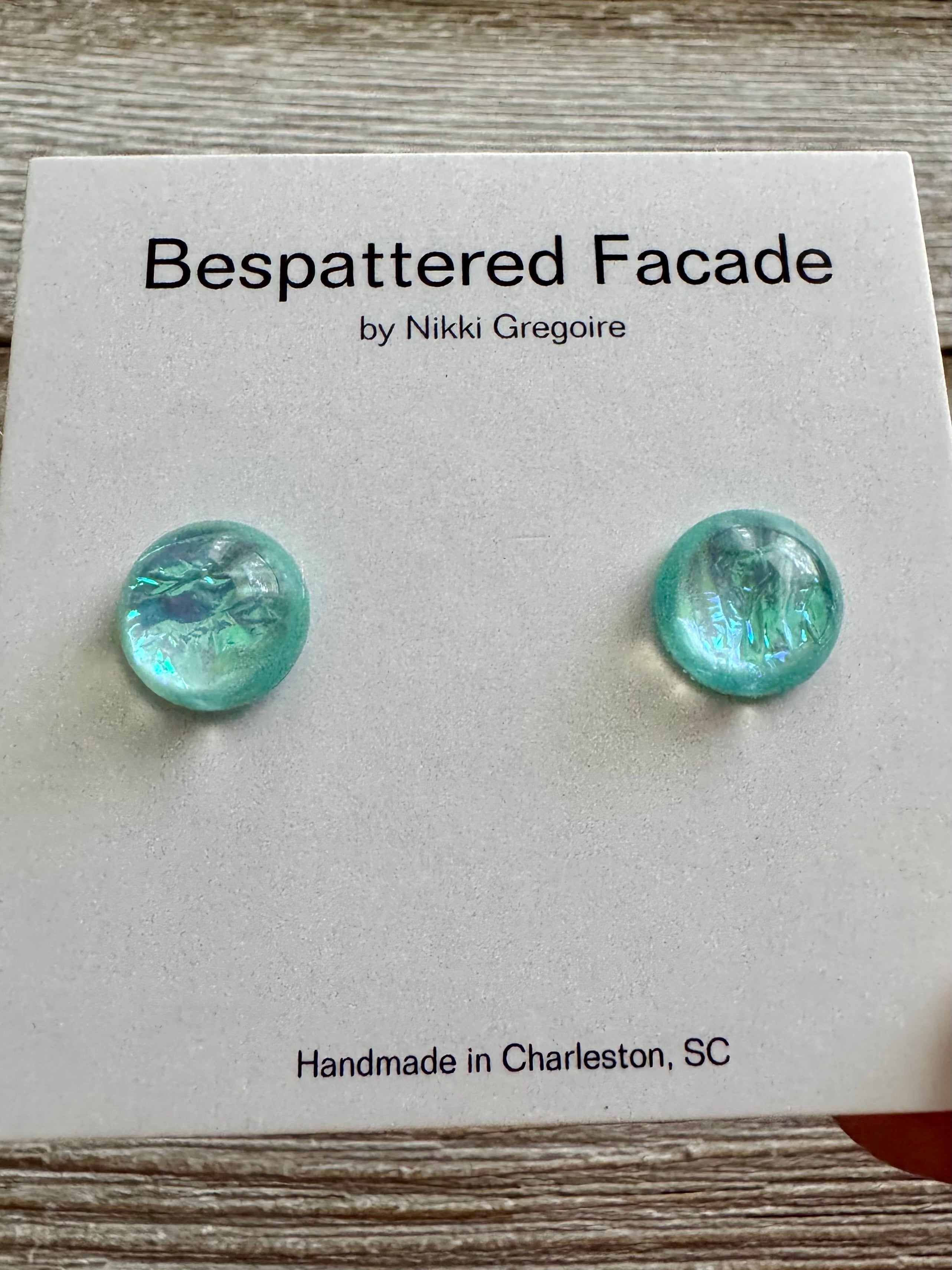 Iridescent Pastels Stud Earrings