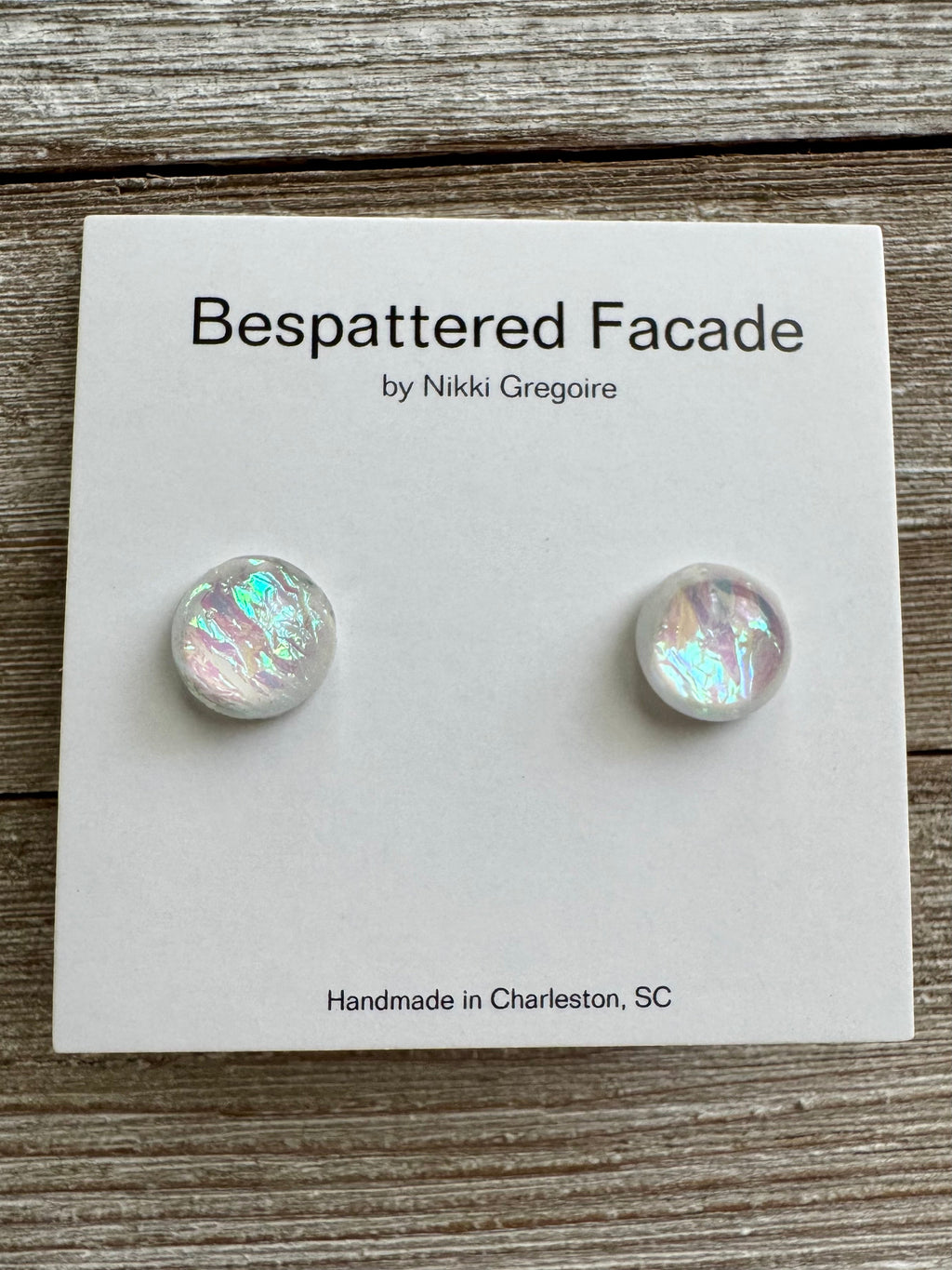 Iridescent Pastels Stud Earrings