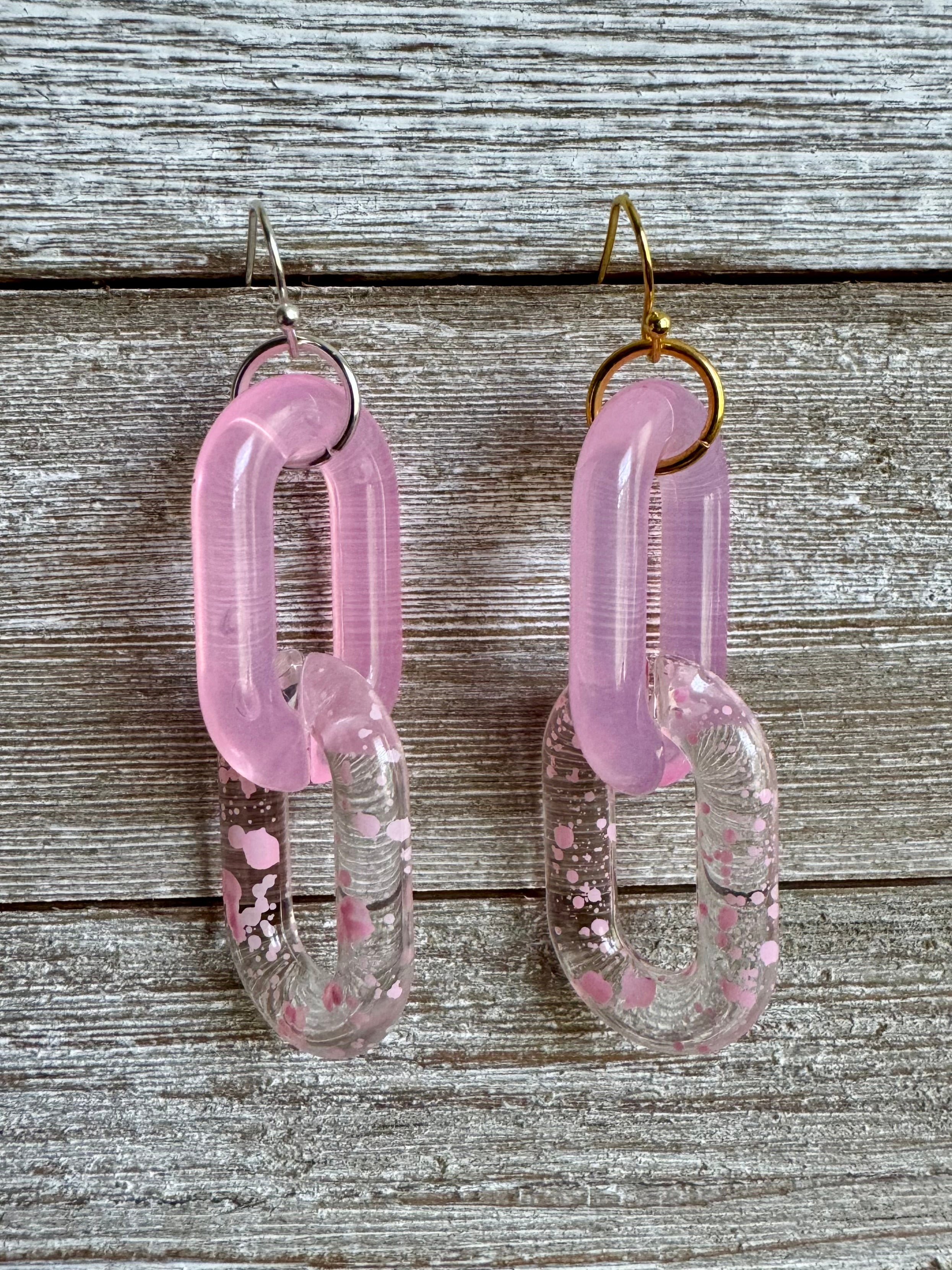 Lovely Links Two-Link Dangly Earrings