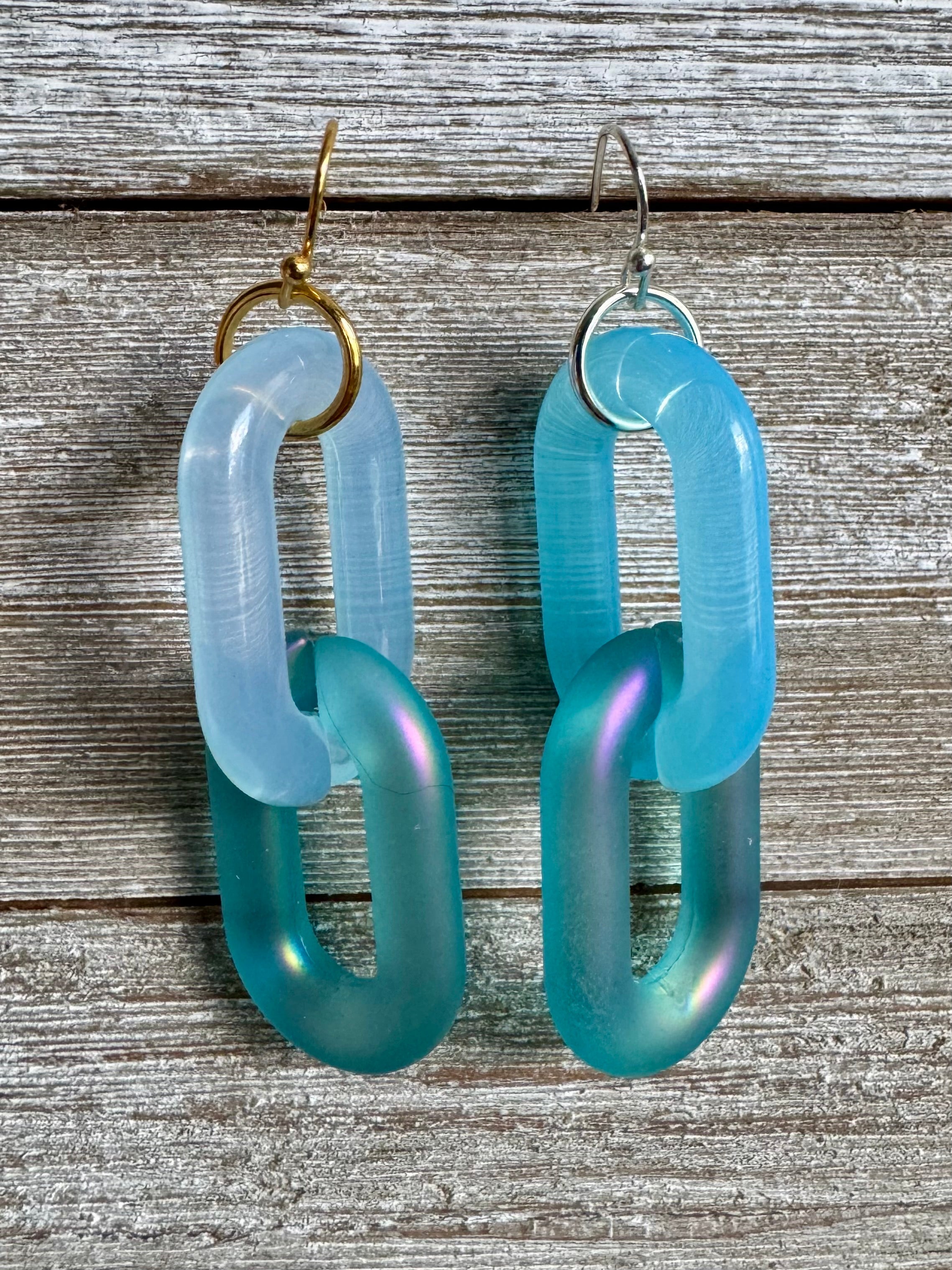 Lovely Links Two-Link Dangly Earrings