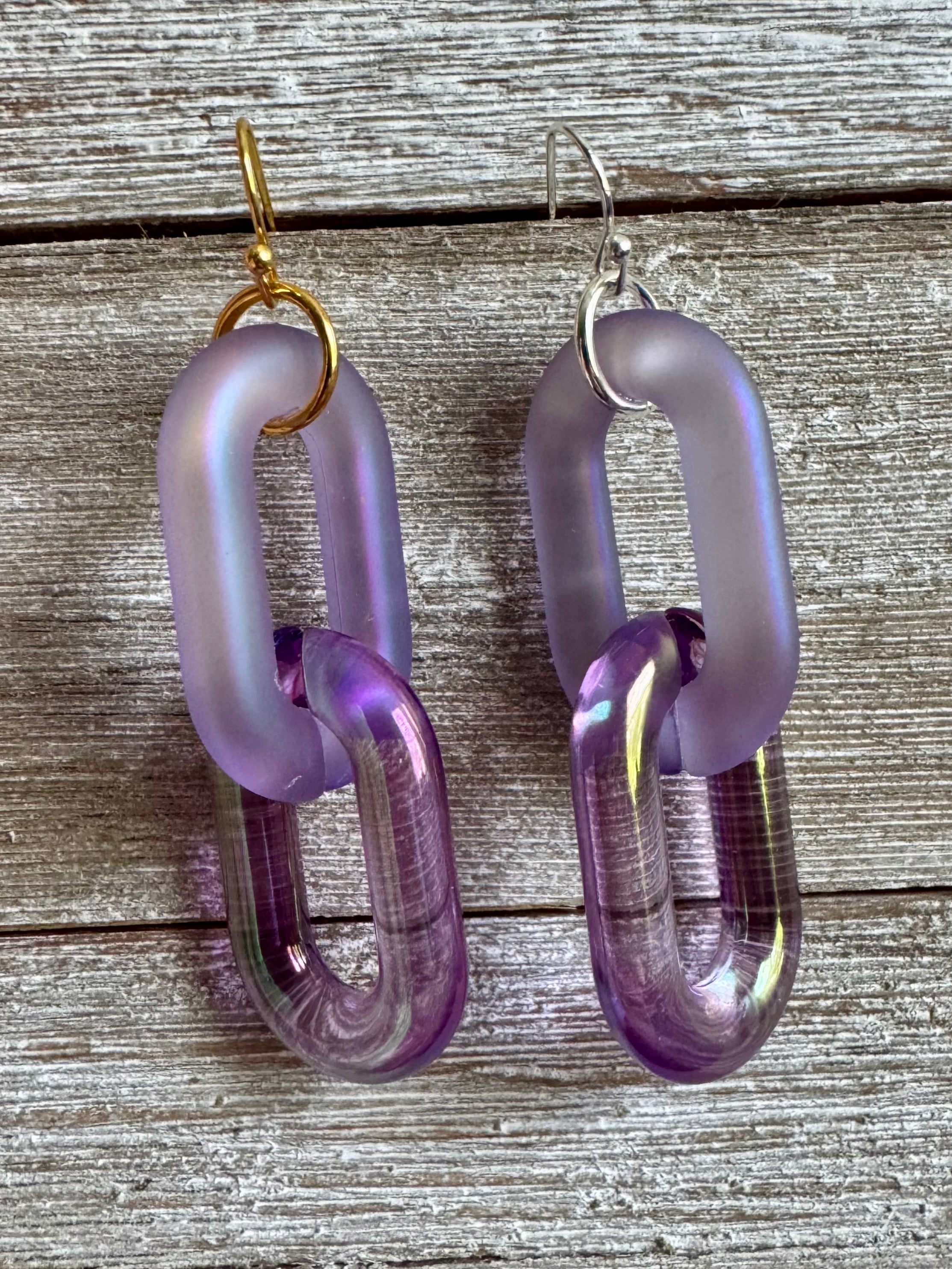 Lovely Links Two-Link Dangly Earrings