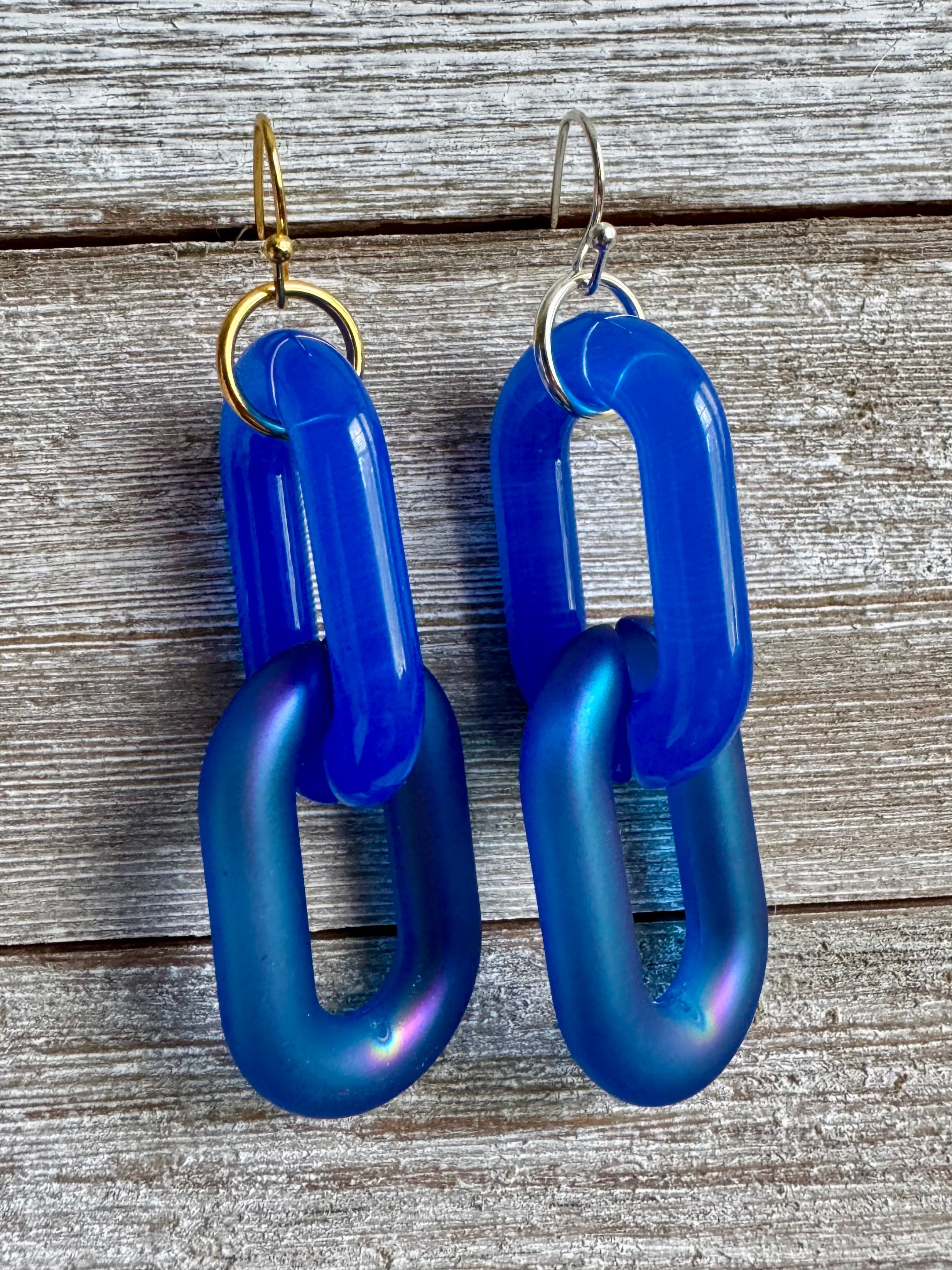 Lovely Links Two-Link Dangly Earrings
