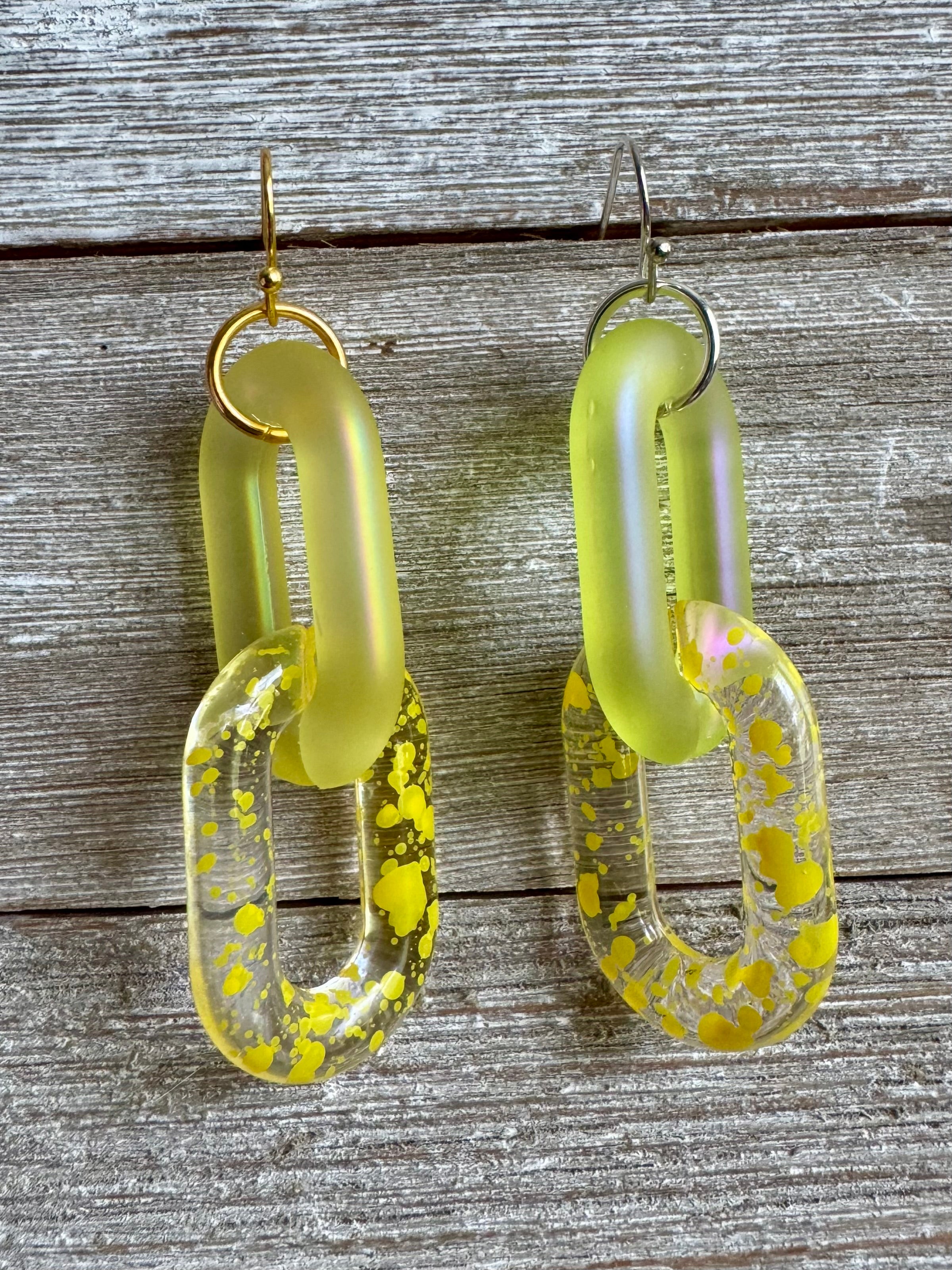 Lovely Links Two-Link Dangly Earrings