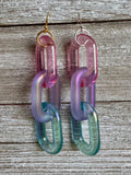 Lovely Links Three-Link Dangly Earrings