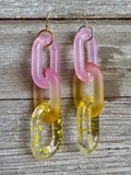 Lovely Links Three-Link Dangly Earrings