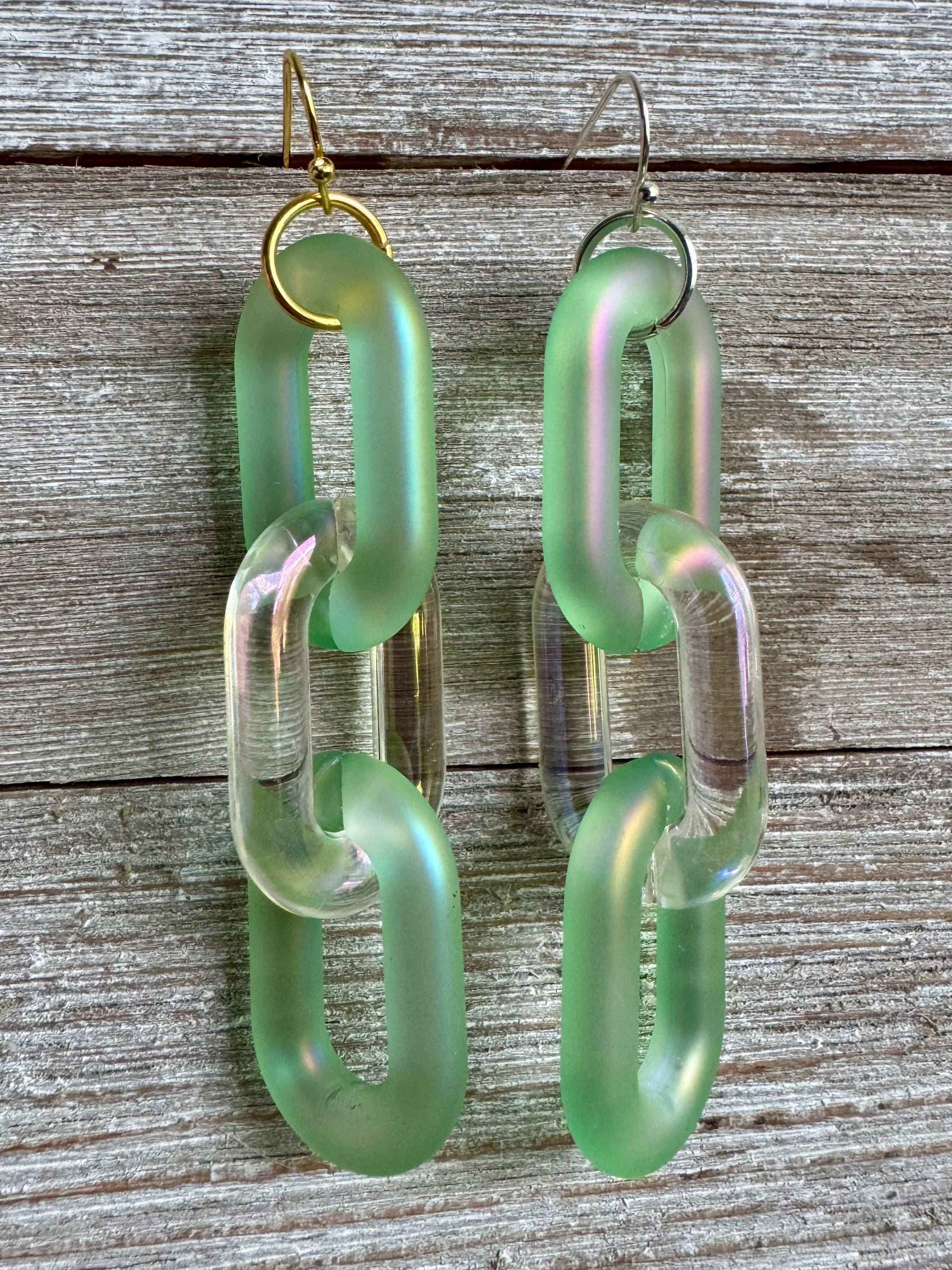 Lovely Links Three-Link Dangly Earrings