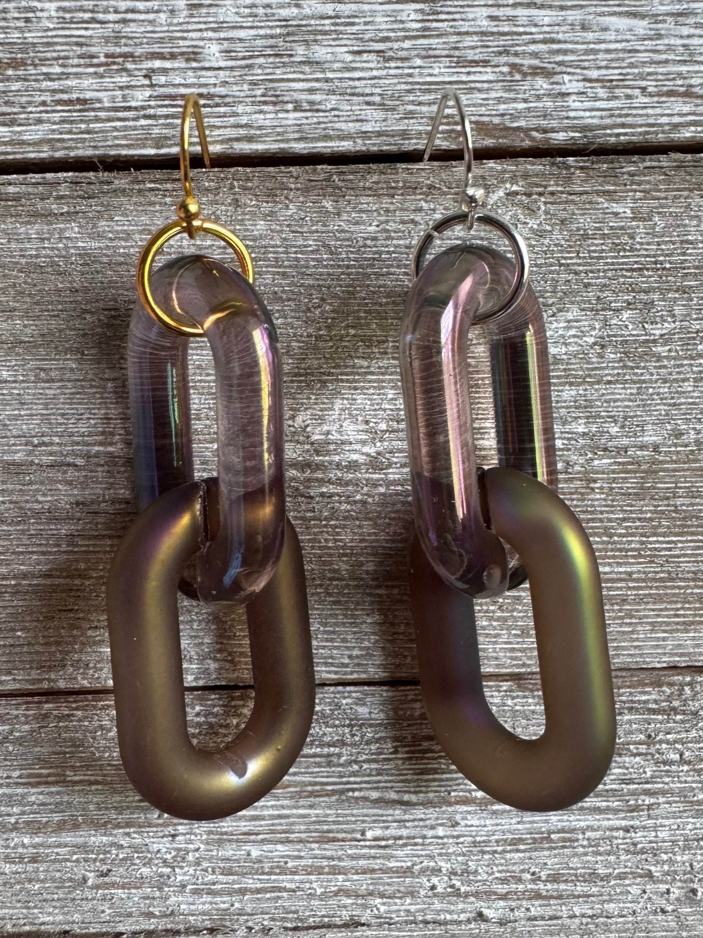 Lovely Links Two-Link Dangly Earrings