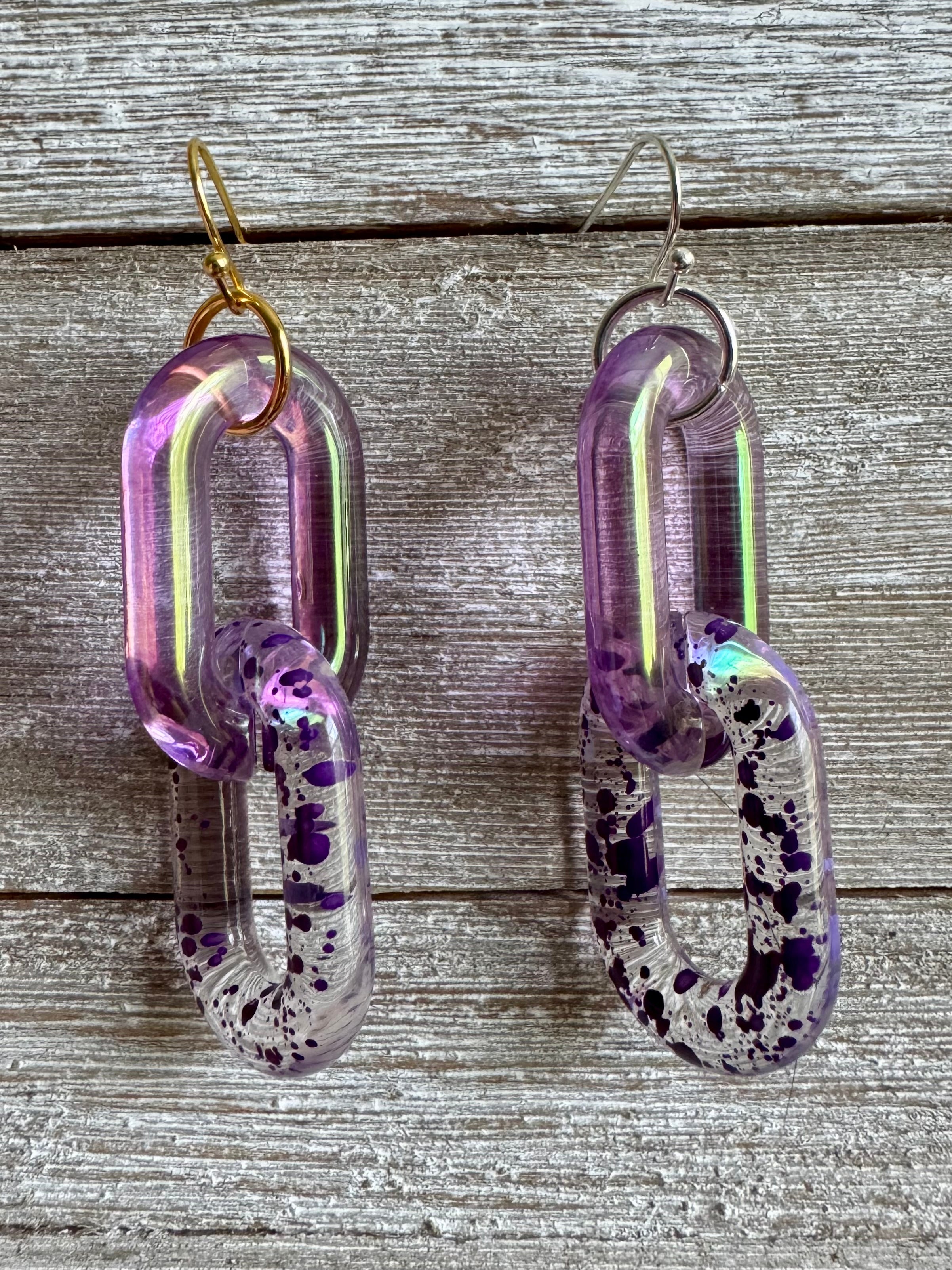 Lovely Links Two-Link Dangly Earrings