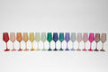The Full Hause - Set of 16 Colored Wine Glasses