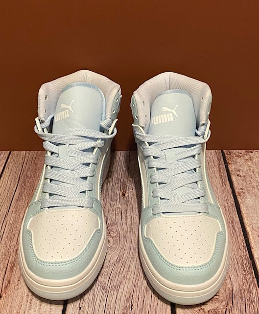Puma High-Top Sneakers – Iridescent Pearl