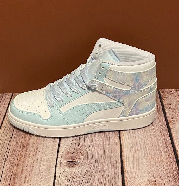 Puma High-Top Sneakers – Iridescent Pearl