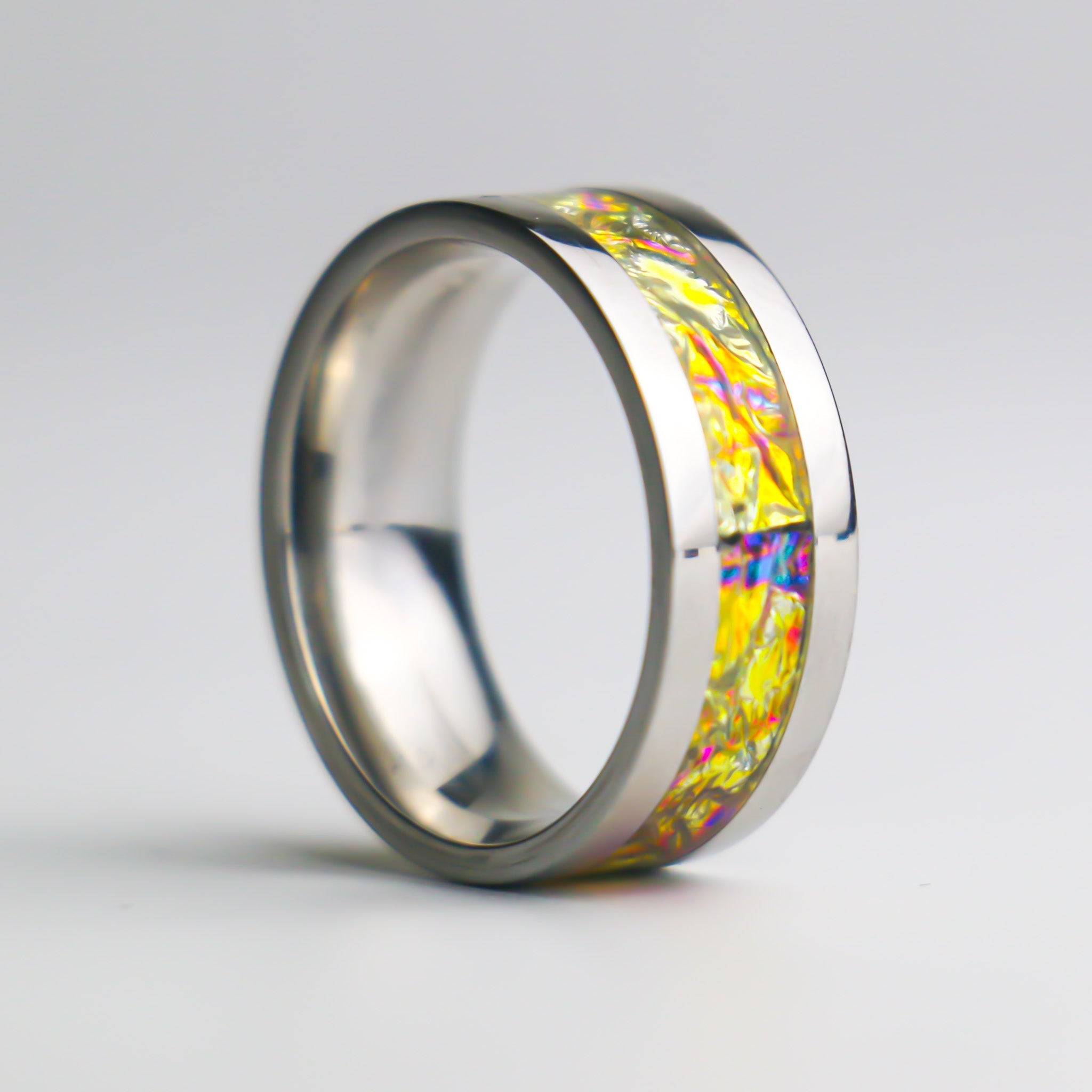 Golden Hour Iridescent Ring