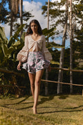 COLIBRI SHORTS IN JARDIN TROPICAL VERDE
