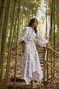 BOCA DULCE DRESS IN JARDIN TROPICAL BLANCO