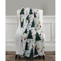 The Mountain Home Collection Led Holiday Printed Throw, 50 x 60