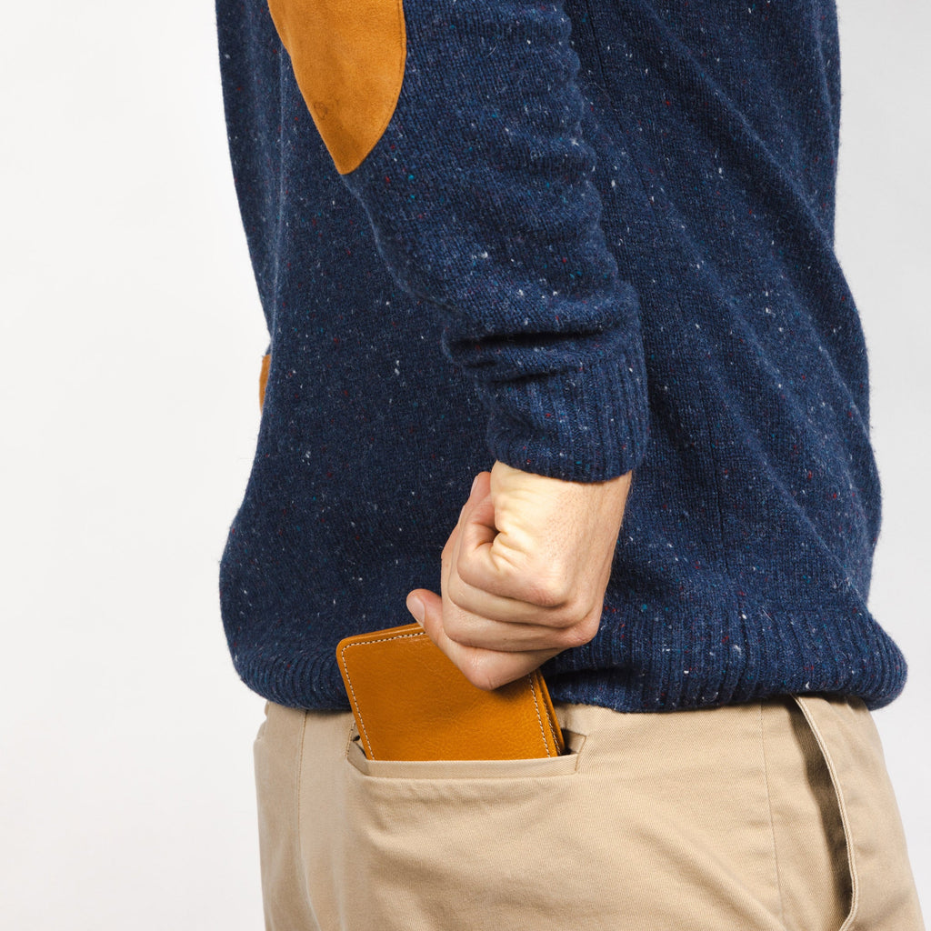 Large Billfold Wallet with RFID protection - Natural