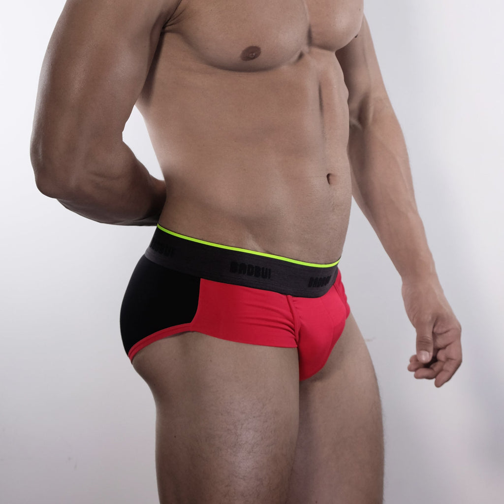 Micro Modal Flex Brief Colorblock- FIRE/ JET