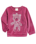 First Impressions Girls Velour Top