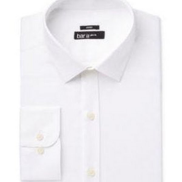 Bar III Mens Slim-Fit Stretch Dress Shirt, Size large