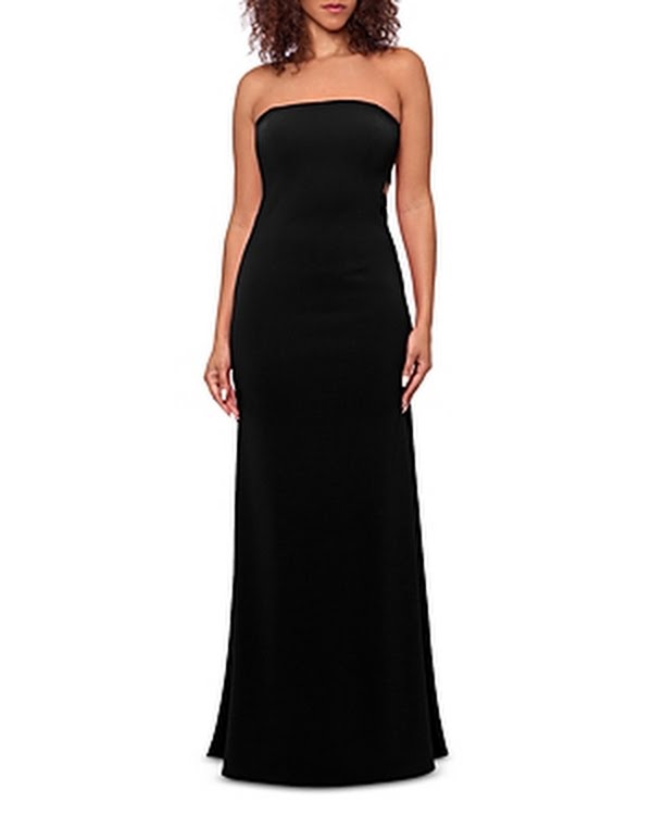 Aqua Strapless Gown, Size 6