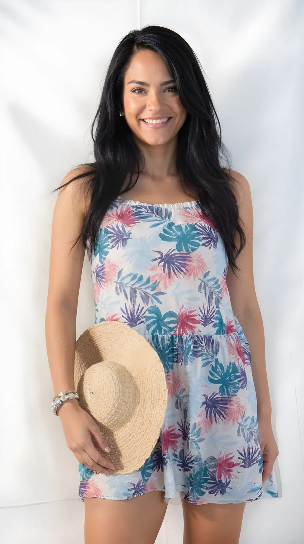 Miken Juniors' Printed Pom Pom Cover-Up
