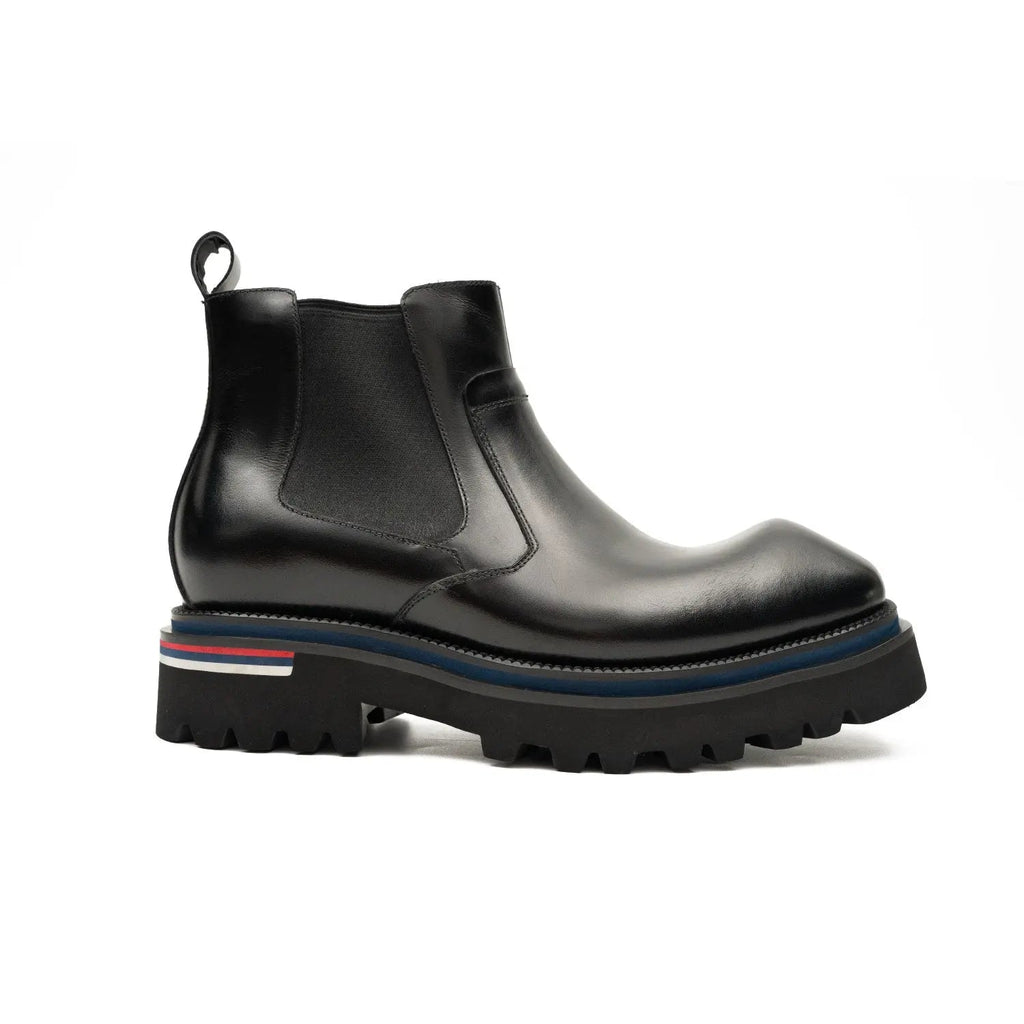 Luxury Black Leather Chelsea Boots