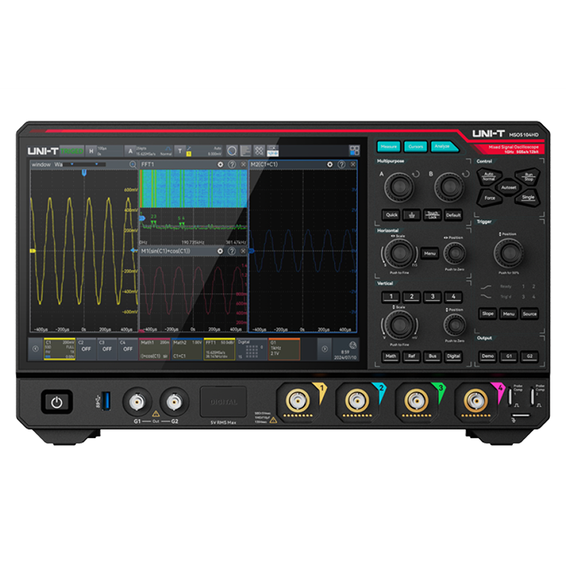 MSO5104HD 1 GHz 4Ch 12-Bit Mixed Signal Oscilloscope