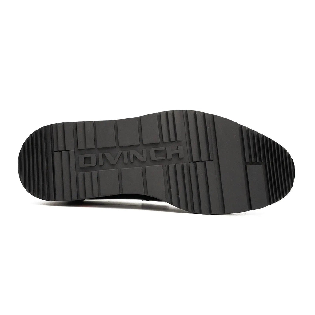 Men's Black Leather Loafers