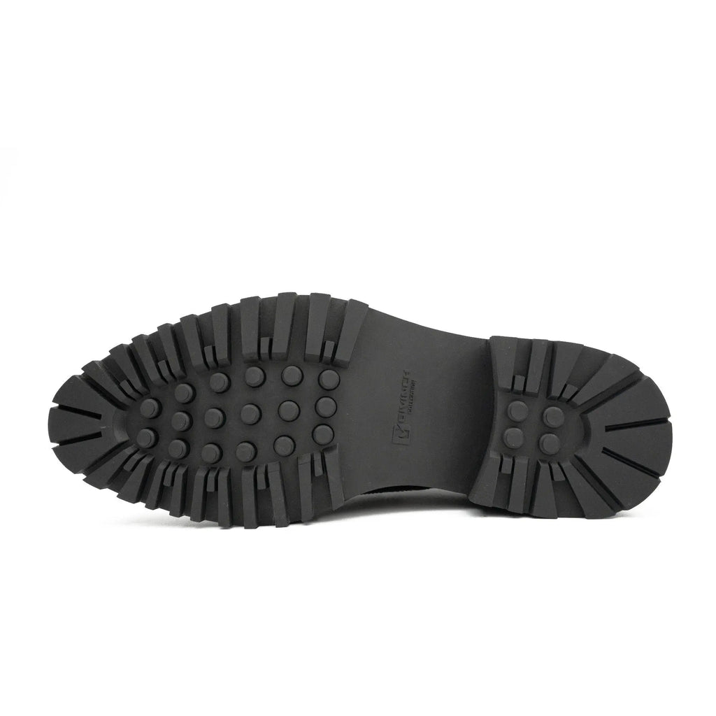 Men's Brogue Detail Leather Loafers
