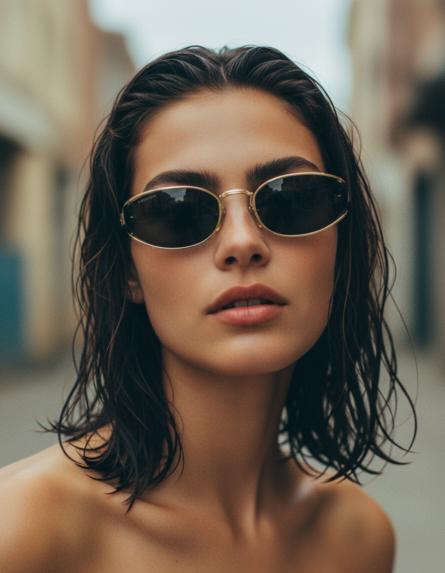 Bisou 60mm Oval Sunglasses | Black