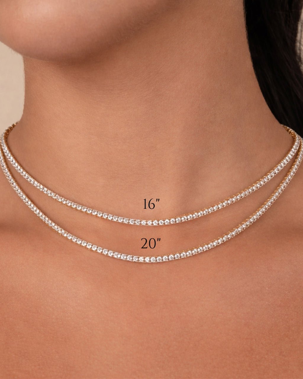 Cecil CZ Tennis Necklace