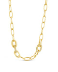 Samar CZ-Encrusted Chain Link Necklace