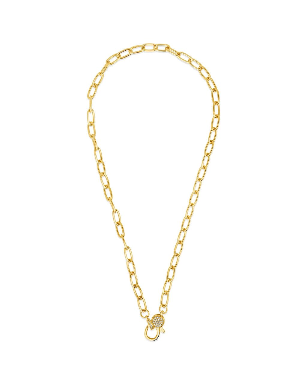 Tay Moonstone Charm & Chain Necklace