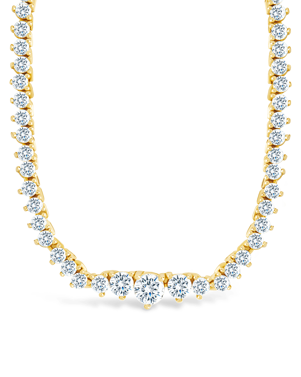 Tatum Adjustable CZ Tennis Necklace