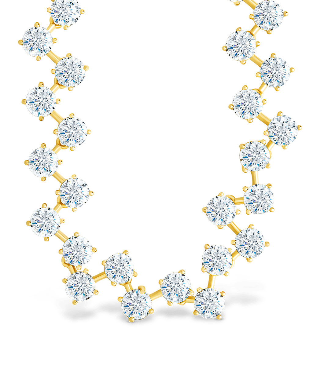 Carson Adjustable CZ Tennis Bolo Necklace