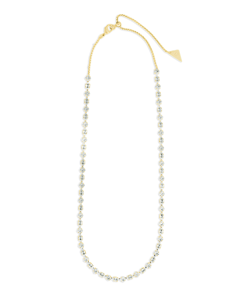 Kite Cut Tennis Necklace