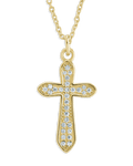 Pave CZ Cross Pendant