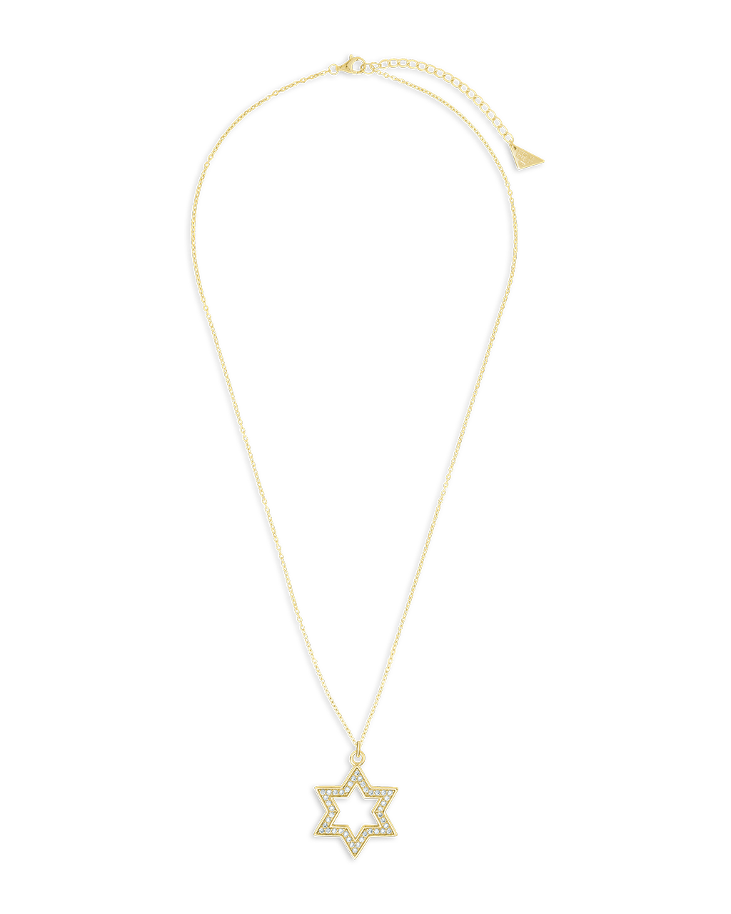 Pave CZ Star of David Pendant