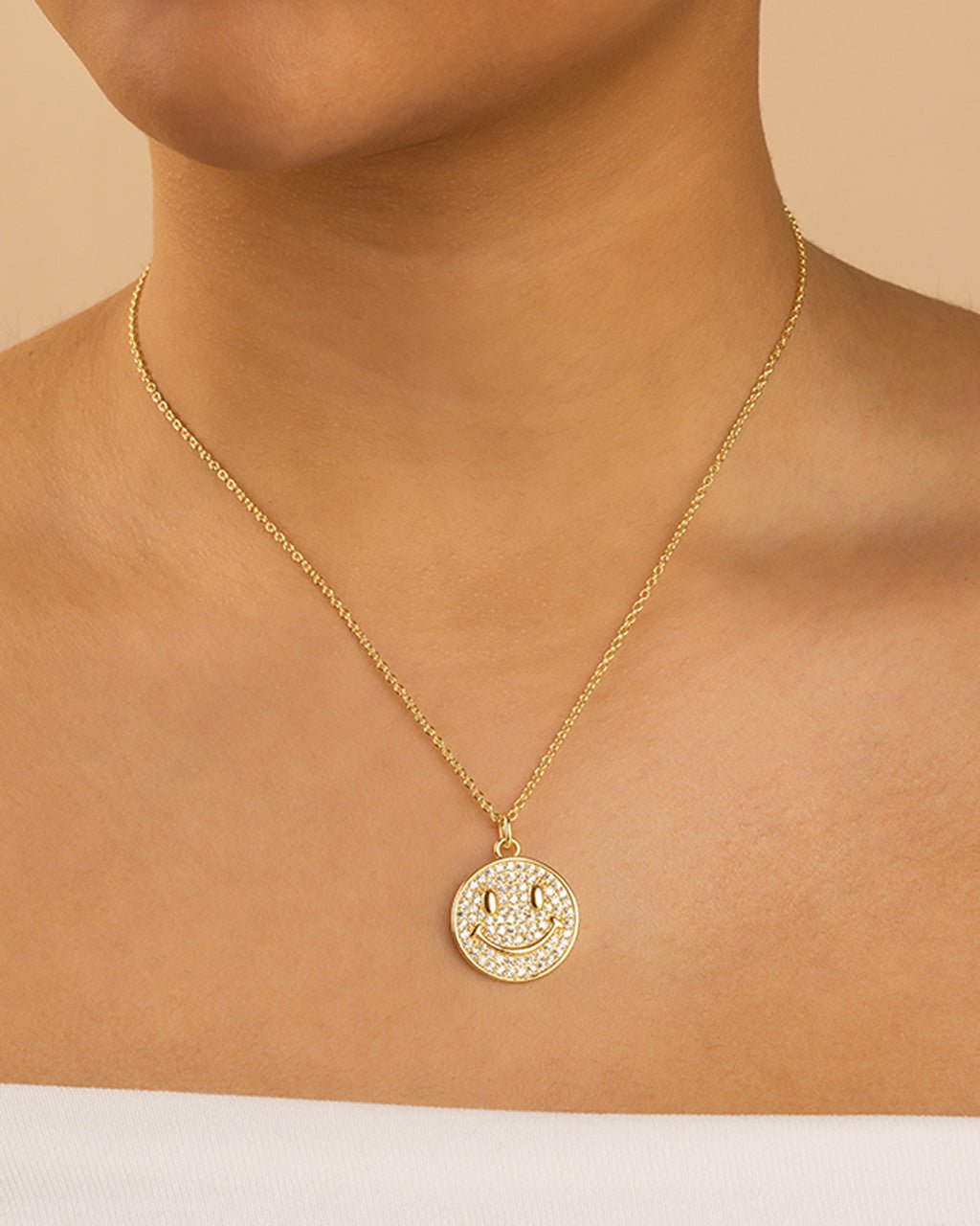 Pave CZ Positivity Pendant