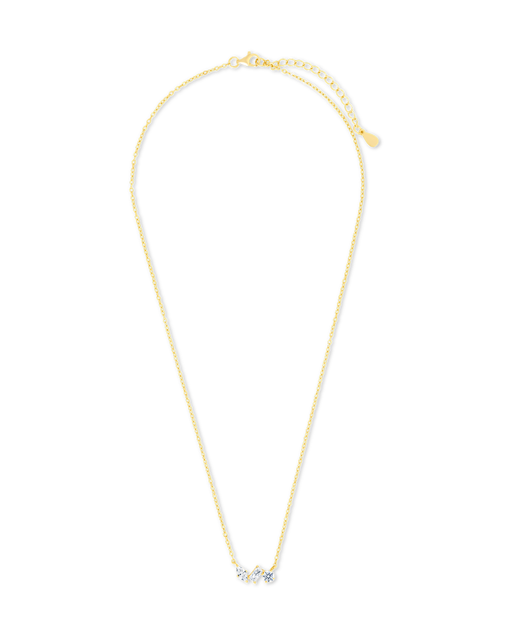 Sterling Silver Trio Cut Pendant