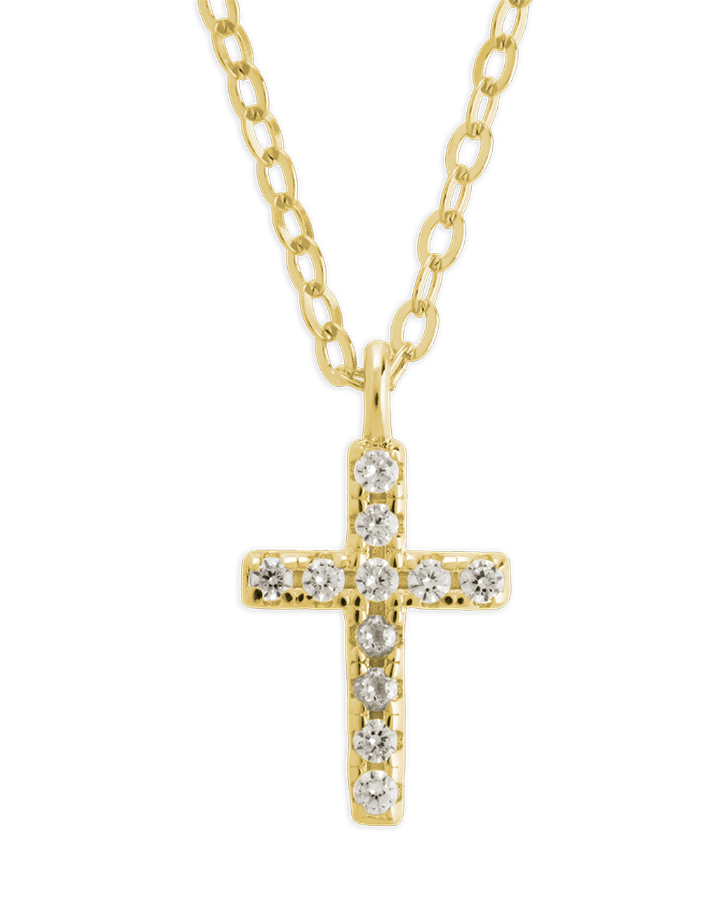 Sterling Silver Sinead Sparkling Cross Pendant