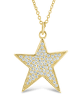 Pave CZ Star Pendant