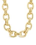 Kamora Textured Chain Link Necklace