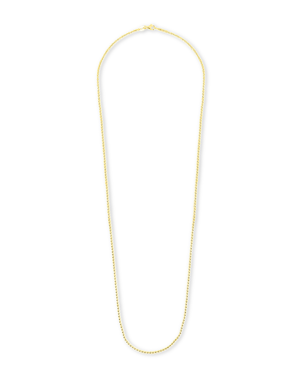 Sterling Silver Basia Dainty Beaded Chain Necklace
